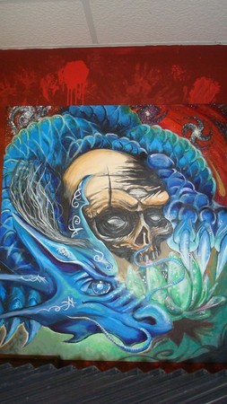 Tattoos - dragon skull l - 45624